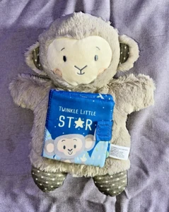 Marioneta de mano de mono de peluche Demdaco con libro de cuentos Twinkle Twinkle Little Star 10" - Imagen 1 de 12