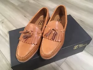 Mens Allen Edmonds Nashua Tassel Loafers Size 9 D Brown Leather USA Made - Picture 1 of 9