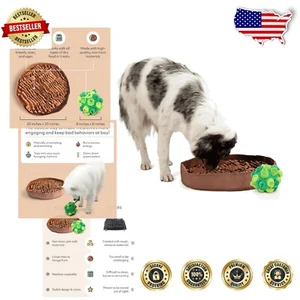 Elegant Dog Enrichment Kits: Feeder Mat & Forager Ball for All Breeds & Sizes - Picture 1 of 7