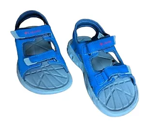 NEW Unisex Youth / Big Kid Size 11 Columbia Techsun Vent Blue Cushioned Sandals - Picture 1 of 15