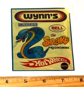 Don "THE SNAKE" Prudhomme Yellow Cuda RETRO Logo GOLD FOIL Sticker Decal - Picture 1 of 1