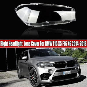 Headlight Headlamp Lens Cover Right For BMW X5 F15 X6 F16 2015 2016 2017 2018 - Picture 1 of 9