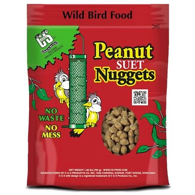 C & S PRODUCTS CO INC C & S Wild Bird Food Peanut Suet Nuggets, 27oz Resealable Bag
