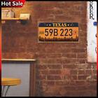 License Plate Metallic Poster Home Decorations Tin Painting Rectangular for Club