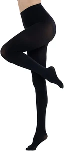 Women'S 80D Soft Solid Color Semi Opaque Footed Tights High Waist Womens Tights - Picture 1 of 6