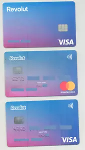 3 X Revolut debit bank card , VISA , MASTERCARD - ( Expired ) - Picture 1 of 2
