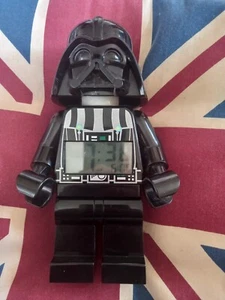 Lego Star Wars Darth Vader Alarm Clock Lights Up( Press Head ) Working VGC - Picture 1 of 8