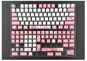 Anime Genshin Impact Yae Miko Pink PBT Keycap 135 Keycaps for Cherry MX Keyboard - Picture 1 of 14