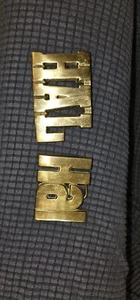 2 verschiedene Western/Hippie/Retro Messing 70er Vintage Gürtelschnallen: HAL Is The Name - Bild 1 von 5