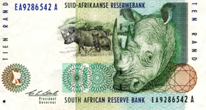 South Africa 10 Rand ND(1993) VF+ Banknote P-123a Prefix EA Stals Sig. - Picture 1 of 2