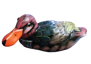 Pato Arte Popular Cerámica Pintado a Mano 5" Pulgadas Buen Estado Bonito VER NOTAS - Imagen 1 de 7