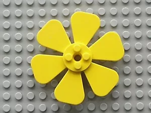 Lego gelber Propeller 6 Blatt Lüfter 8 x 8 Ref 30078 Set 4167 4217 - Bild 1 von 1