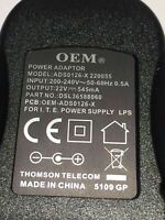 Power Adaptor Thomson 22V 545mA UK Plug  ADS0126-X 220055 6.5mm Jack