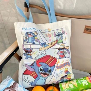Stitch Handbag Cute Canvas Angel High-capacity Student Shoulder Girl&Child Gift - Picture 1 of 31