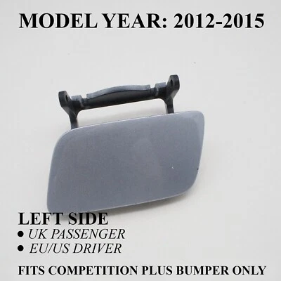 Audi A4 S4 B8 12-15 Competition Plus Headlight Washer Cover Left Ice Silver LX7W - Image 1 of 4
