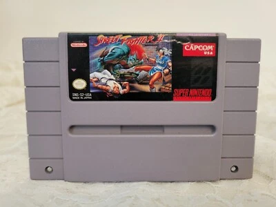 Vintage Super Nintendo Street Fighter II Game Cartridge 1992 SNES Videogame - Image 1 of 4