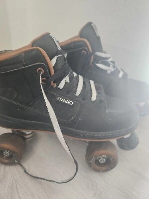 Rollschuhe Oxelo Retro In Gr.43  schwarz braun - Bild 1 von 4