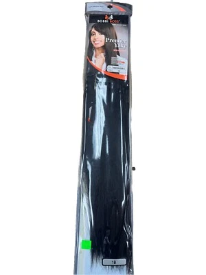Bobbi Boss Premier Yaki 100% Human Hair 18 Inches #1B Color - Image 1 of 3