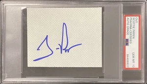 Scottie Pippen Signed Cut Basketball Bulls Autograph Dream Team PSA/DNA Gem 10 - Picture 1 of 3