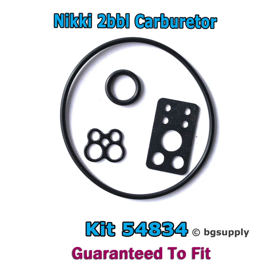 54834 Briggs & Stratton Nikki  V Twin  Carburetor Rebuild Kit / Black Fuel Tube - Image 1 of 1