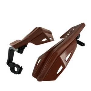 Universal 7/8'' 22mm Motorcycle Hand Guards Handlebar HandGuard Dirt bike Bobber - Foto 1 di 3