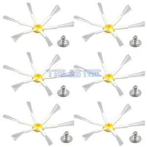 6Pcs 6 Armed Side Brush For iRobot Roomba 500 600 700 Series 530 630 650 760 770 - Picture 1 of 6