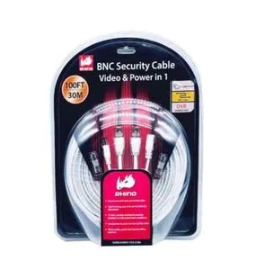Rhino Tek 100 FT BNC Security Cable, 2 in 1: Video & Power RHC-021-100 - Picture 1 of 7