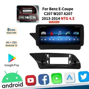 Per Mercedes Benz Classe E W207 C207 A207 NTG4.5 GPS Autoradio CarPlay BT5.0 DSP - Foto 1 di 24