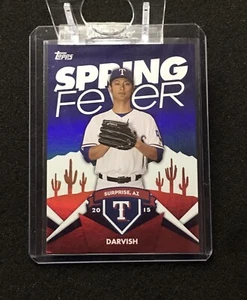 Yu Darvish Spring Fever 2015 Topps card SF-23 Rangers Rainbow Foil - Picture 1 of 3