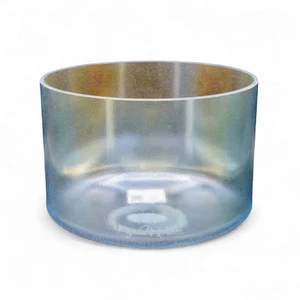 Kristalltöne 9" Aqua Aura Gold Quarz Kristall Klangschale (D4+20) - Bild 1 von 4