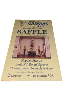 Vintage Winter Antiquitäten Show 20.-28. Januar 1990 Gewinnspiel Kupjack Studios Louis XV - Bild 1 von 7