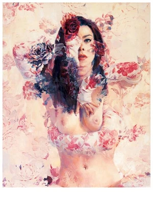 Sergio Lopez - Angel Face - signed art print like Mark Ryden or Audrey Kawasaki - Image 1 of 2