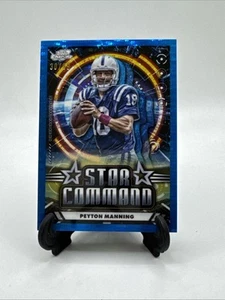 2024 Chrome Cosmic Peyton Manning Star Command Blue Refractor /99 - Picture 1 of 2