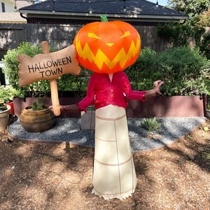 Disney Nightmare Before Christmas Pumpkin King 5' Airblown Halloween Inflatable - Picture 1 of 8
