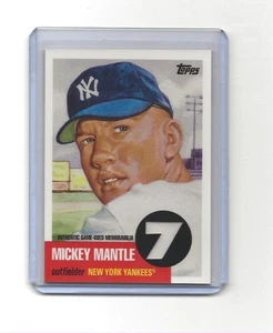 2007 Topps Mickey Mantle Game Used Jersey Relic Card - Picture 1 of 2