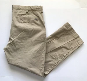 POLO RALPH LAUREN Men’s 38x30 Straight Fit Stretch Chino Pants Khaki Tan Pinhole - Picture 1 of 13