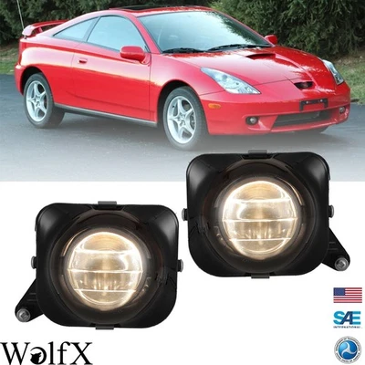 Luces antiniebla delanteras negras transparentes para Toyota Celica 2000-2005 Foto 1 de 4