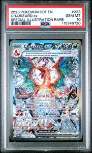 2023 POKEMON OBF EN-OBSIDIAN FLAMES #223 CHARIZARD ex PSA 10 QR - Picture 1 of 2