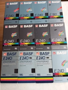 12 VHS-Videokassetten  von BASF ( bespielt ) / Filme, Unterhaltung - Bild 1 von 3