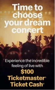 $100 Ticketmaster Ticket Cash with a side of McValue - Picture 1 of 1