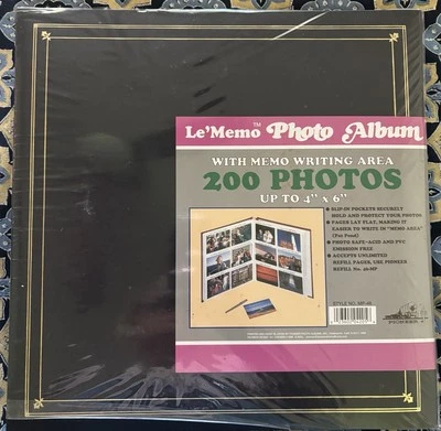 LE MEMO ФОТОАЛЬБОМ 228 ФОТОГРАФИИ 4 X 6 РАЗМЕР ПАМЯТКИ ПИСАТЬ ОБЛАСТИ MP46 ПИОНЕР темно-синий - Изображение 1 из 4