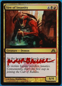 Sire of Insanity FOIL Dragon's Maze NM Rare SIGNED CARD (505143) ABUGames - Picture 1 of 2