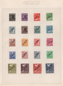 GERMANY BERLIN 1948–1949 ALL THE FIRST ISSUES COMPLETE SCOTT #9N1–9N20 MINT - Picture 1 of 4