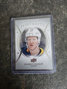 2018-19 Upper Deck Series 2 UD Portraits Rookie Rasmus Dahlin Card# P-100 - Picture 1 of 2