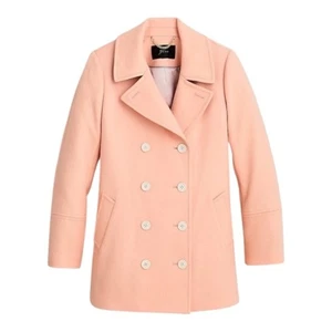 J. Crew Peacoat Double-Serge Wolle verwaschen Guave 6 Neu mit Etikett - Bild 1 von 11