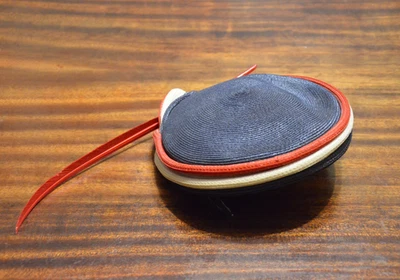 Vintage 1950's ??  WOMANS PATRIOTIC HAT 4th JULY FEATHERED FEATHER CAP - Image 1 of 3