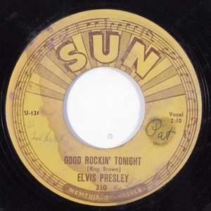 Rockabilly Rock & Roll 45 ELVIS PRESLEY Good Rockin' Tonight SUN HEAR k - Picture 1 of 2
