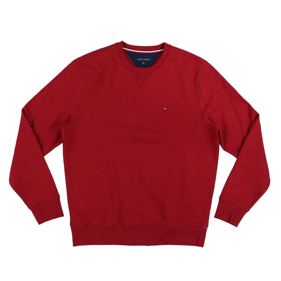 Moletom masculino Tommy Hilfiger pulôver lã gola redonda roupa externa M XXL novo - Imagem 1 de 1