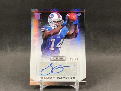 2014 PANINI ROOKIES & STARS LONGEVITY SAMMY WATKINS ROOKIE HOLOFOIL AUTO 31/49 - Image 1 of 2