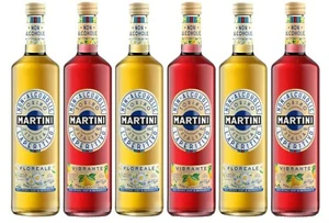 Martini Vibrante & Floreale Non-Alcoholic Aperitif Aperitivo 6x750ml Pack 0% Alc - Picture 1 of 7